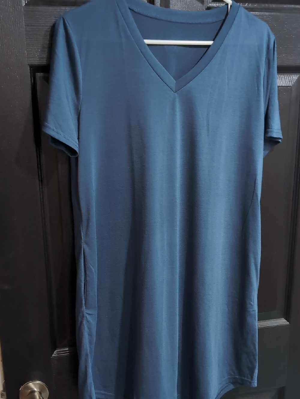 Women's V-Neck T-shirt Dress